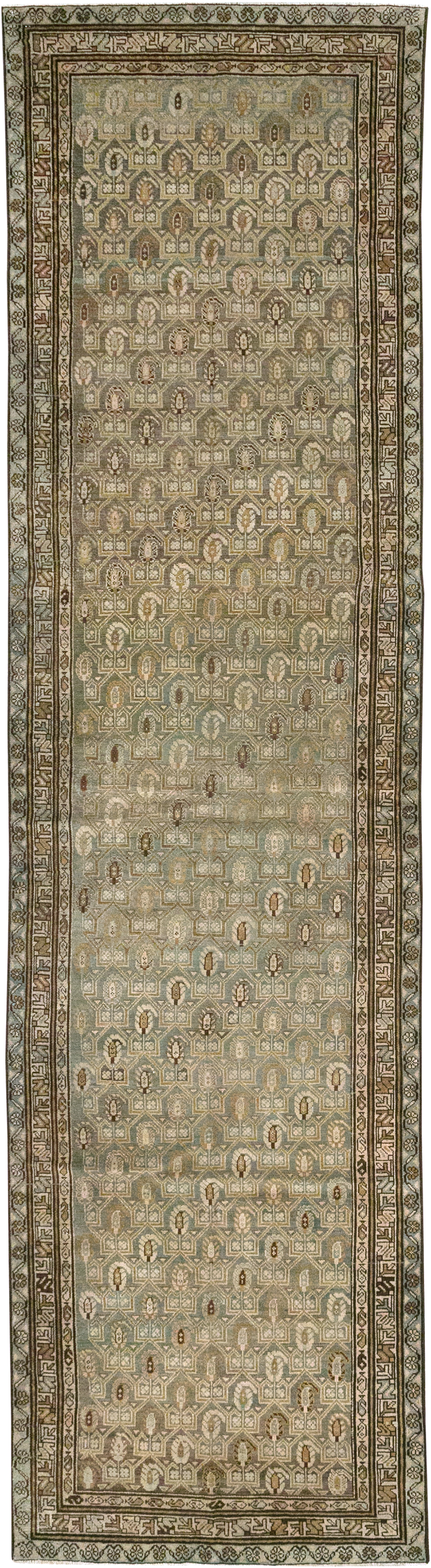 Vintage Persian Malayer Rug, No.29442 - Staging