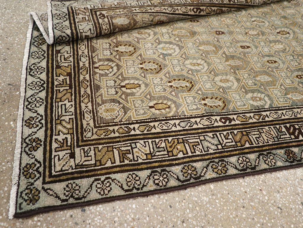 Vintage Persian Malayer Rug, No.29442 - Staging