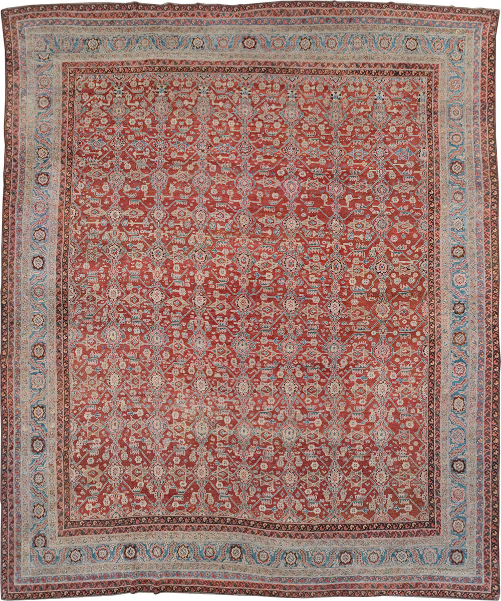 Antique Persian Bakshaish Large Carpet, No.29445 - Staging