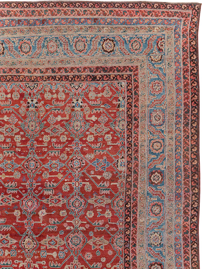 Antique Persian Bakshaish Large Carpet, No.29445 - Staging