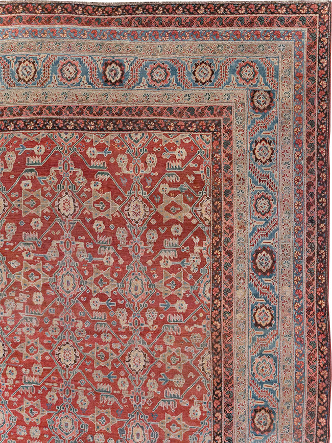 Antique Persian Bakshaish Large Carpet, No.29445 - Staging
