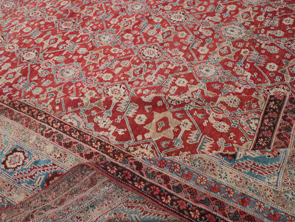 Antique Persian Bakshaish Large Carpet, No.29445 - Staging