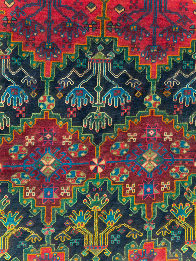 Vintage Persian Ardabil Small Room Size Carpet, No.29446 - Staging