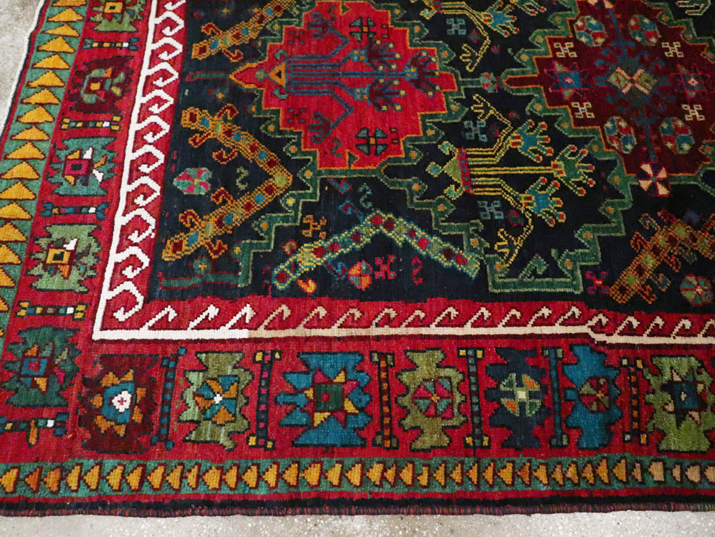 Vintage Persian Ardabil Small Room Size Carpet, No.29446 - Staging