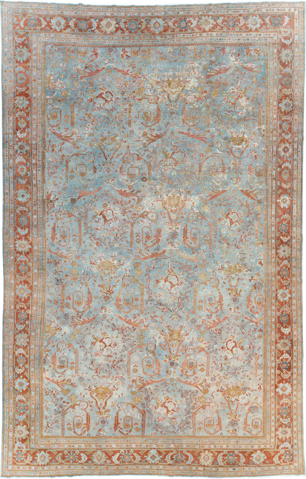 Anitque Persian Mahal Carpet, No.29460 - Staging