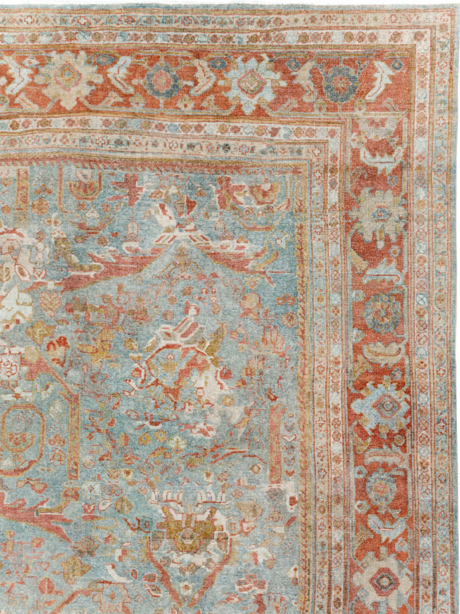 Anitque Persian Mahal Carpet, No.29460 - Staging