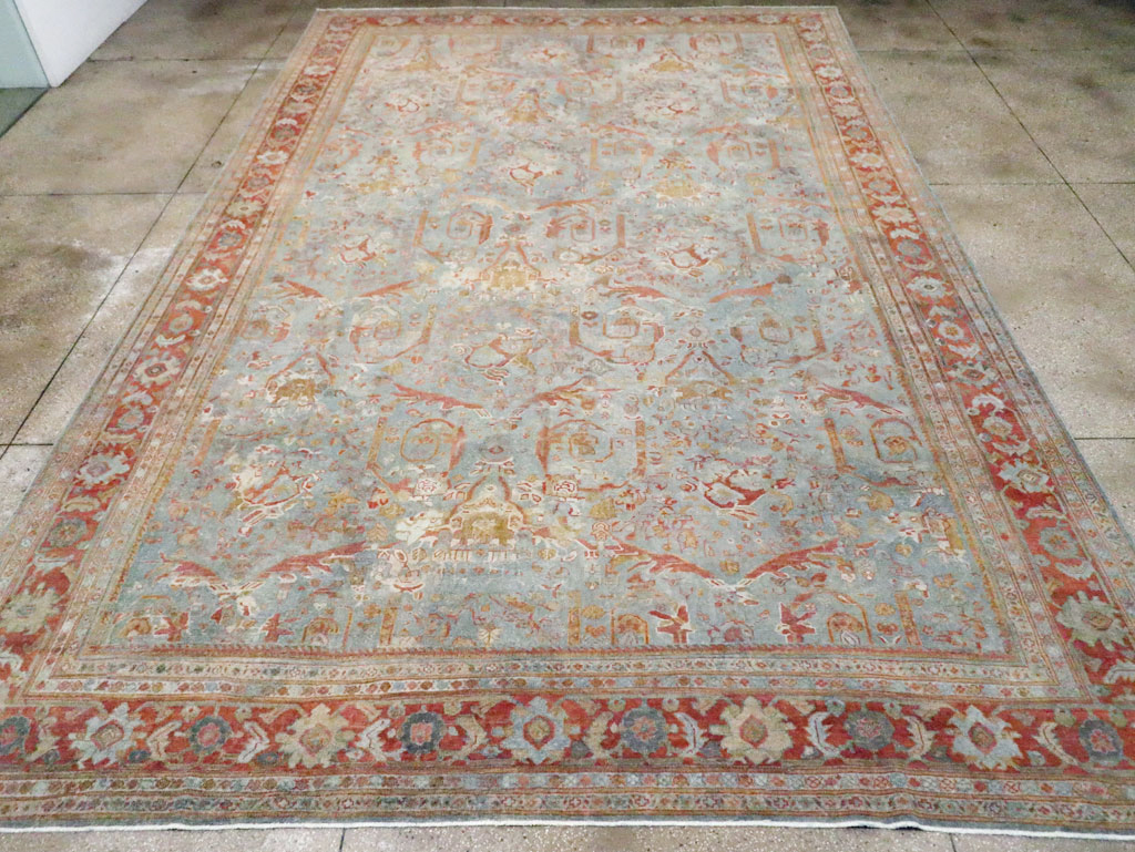 Anitque Persian Mahal Carpet, No.29460 - Staging