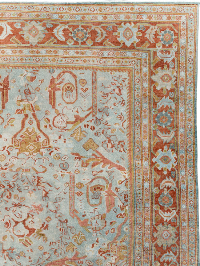 Anitque Persian Mahal Carpet, No.29460 - Staging