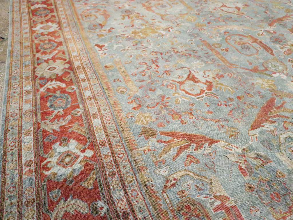 Anitque Persian Mahal Carpet, No.29460 - Staging