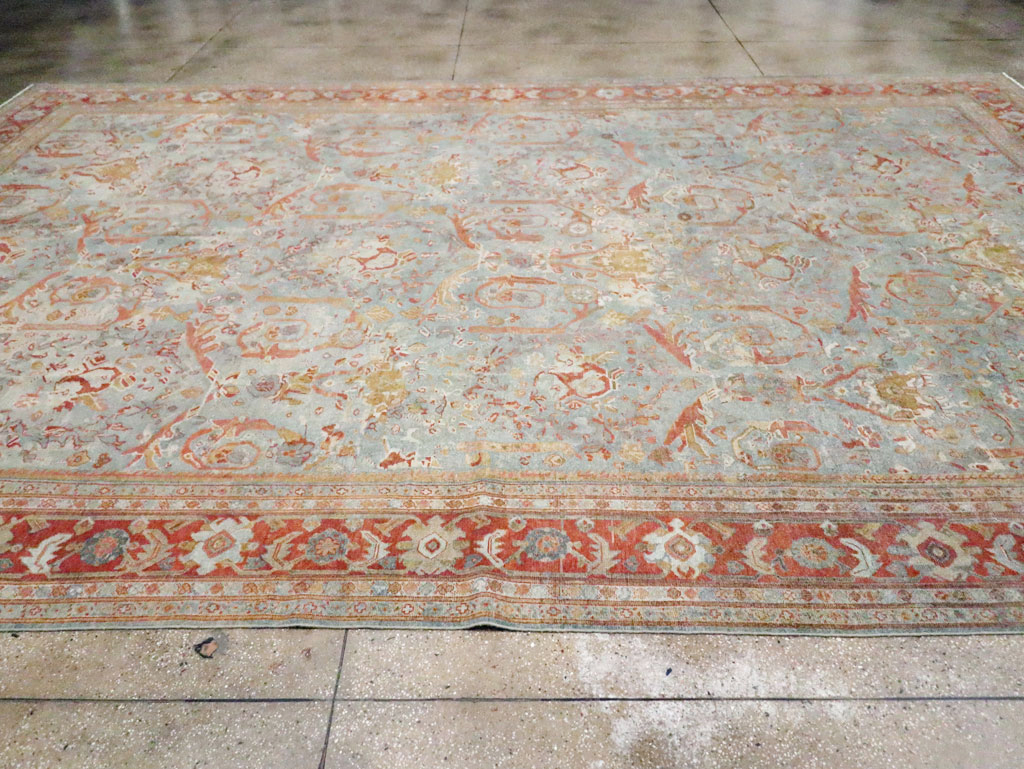 Anitque Persian Mahal Carpet, No.29460 - Staging