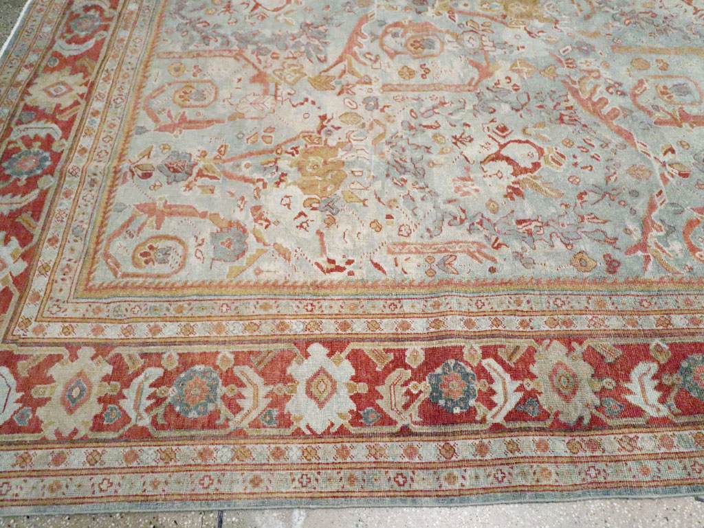 Anitque Persian Mahal Carpet, No.29460 - Staging