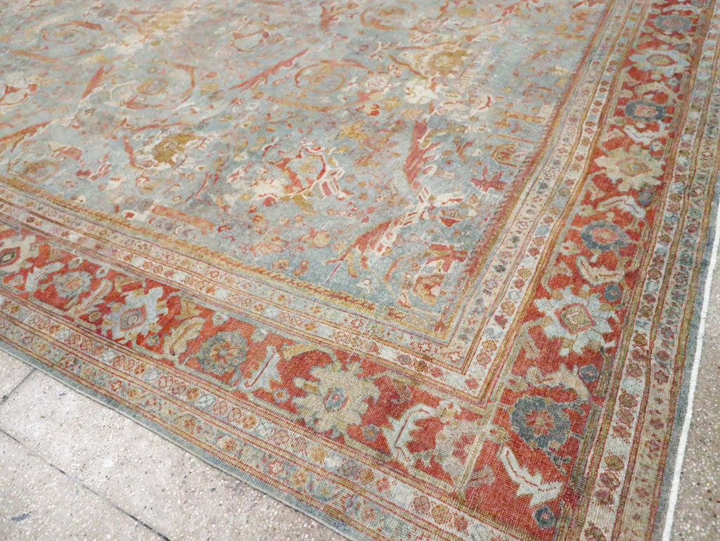Anitque Persian Mahal Carpet, No.29460 - Staging