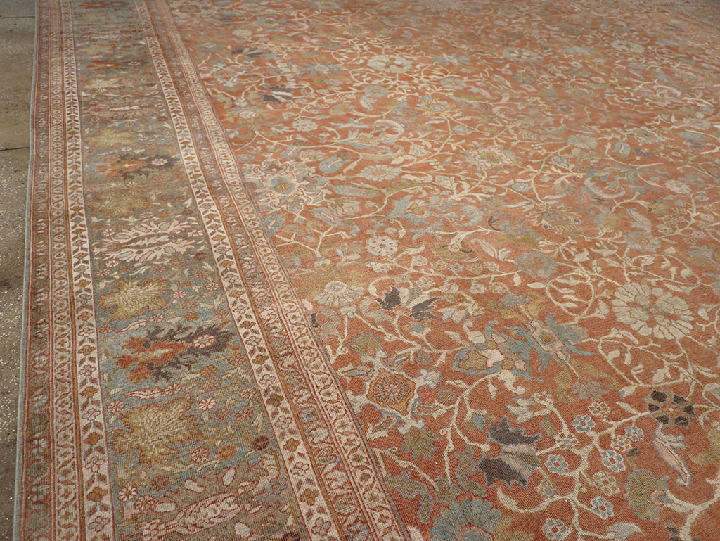 Antique Persian Mahal Oversize Carpet, No.29468 - Staging