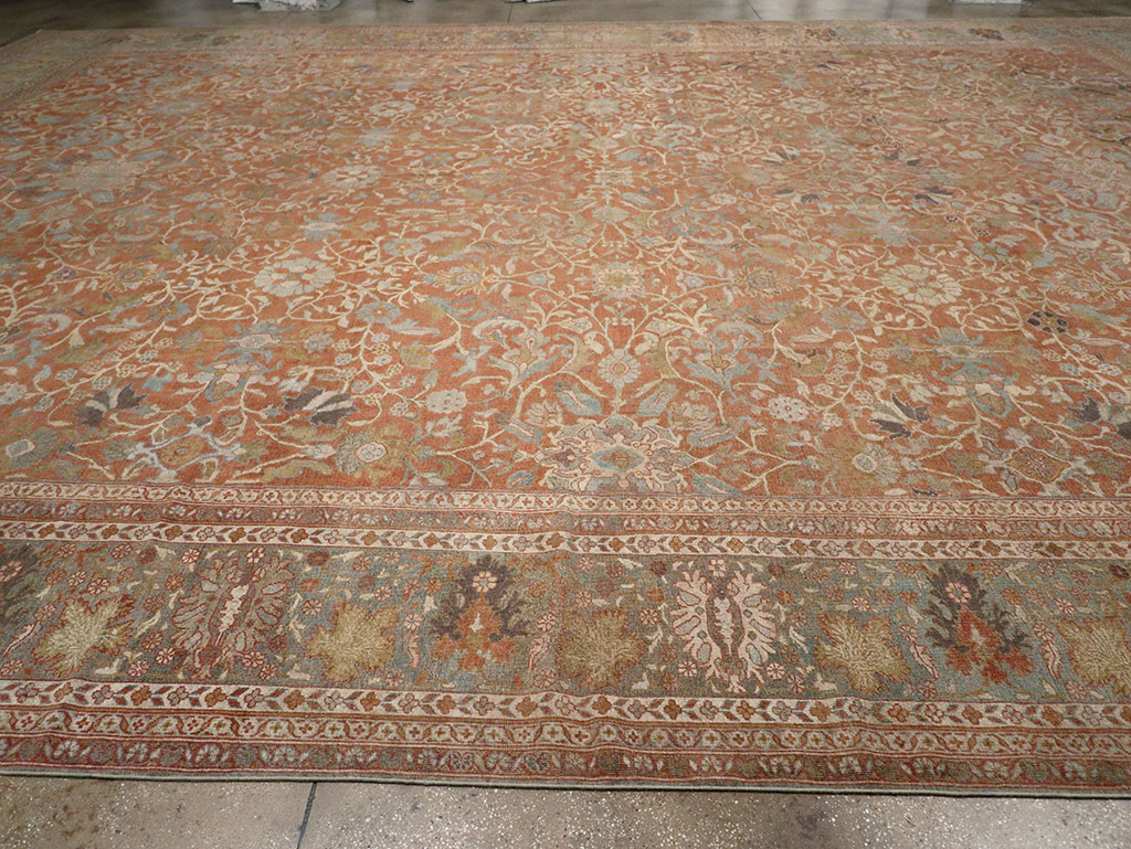 Antique Persian Mahal Oversize Carpet, No.29468 - Staging