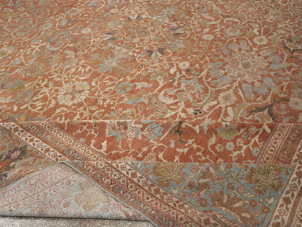 Antique Persian Mahal Oversize Carpet, No.29468 - Staging