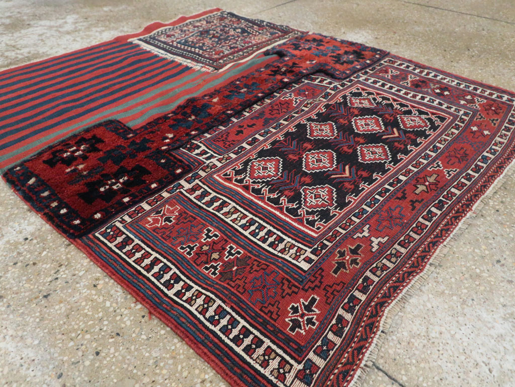 Mid-20th Century Persian Flatweave Kilim, No.29473 - Staging