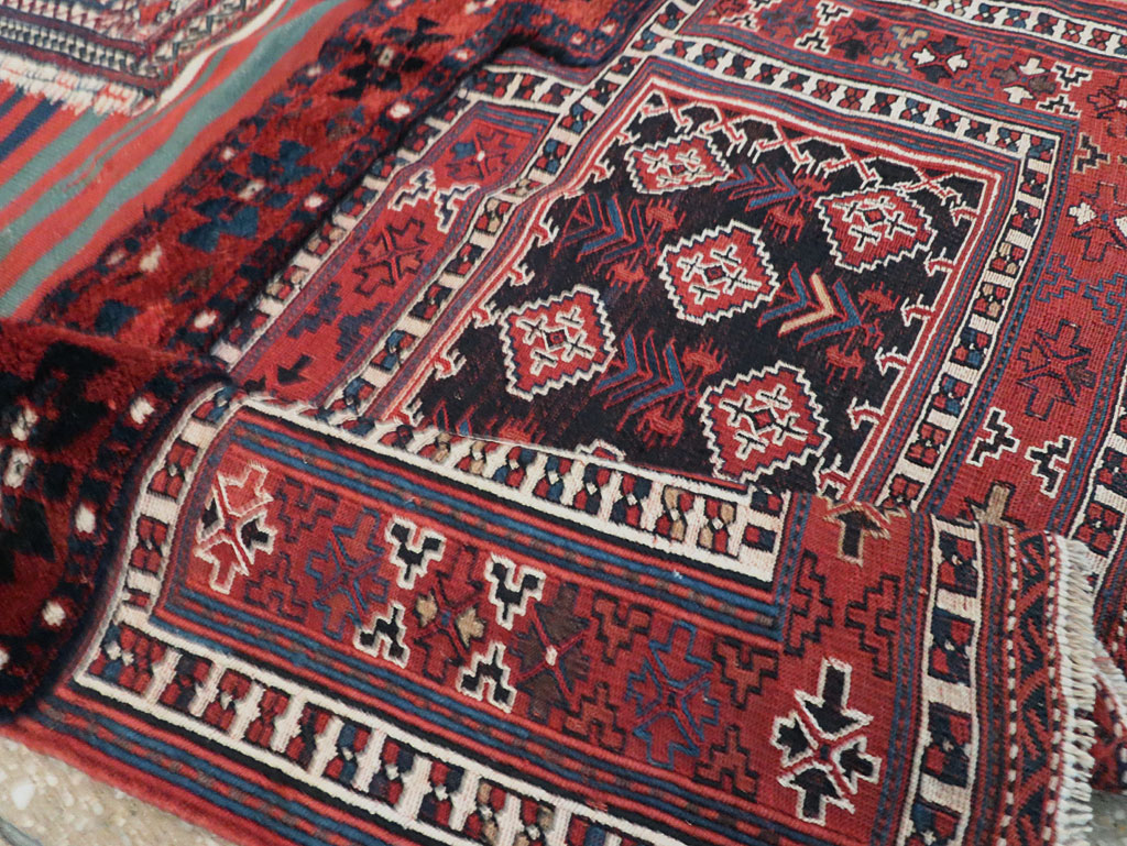 Mid-20th Century Persian Flatweave Kilim, No.29473 - Staging