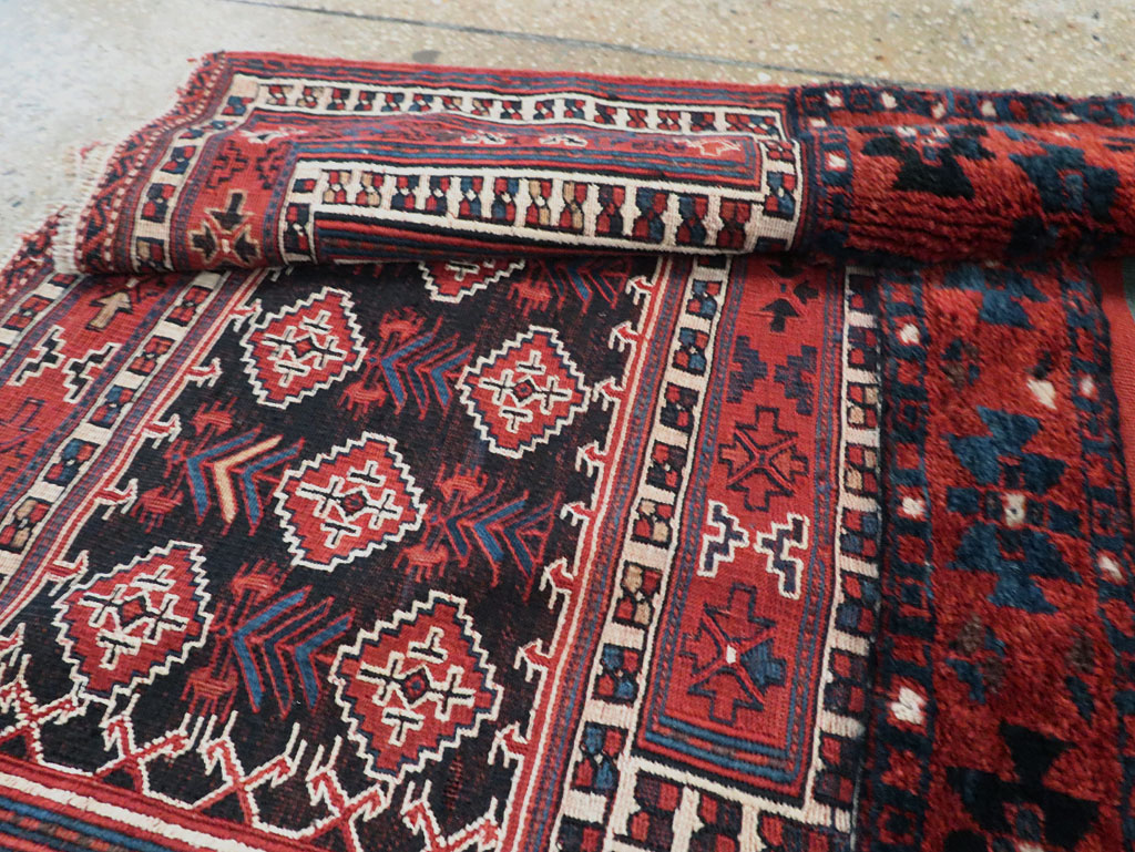 Mid-20th Century Persian Flatweave Kilim, No.29473 - Staging