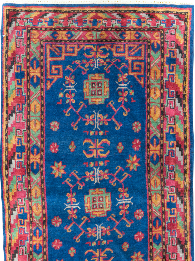 Antique East Turkestan Khotan Runner, No.29489 - Staging
