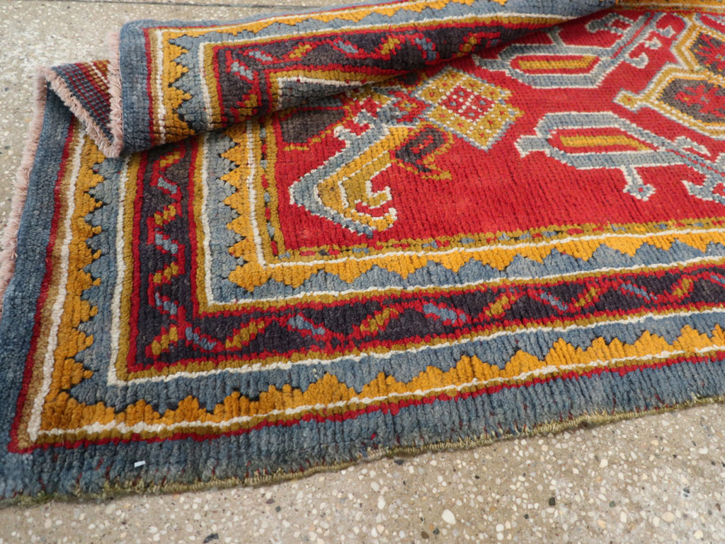 Antique Turkish Oushak Runner, No.29494 - Staging