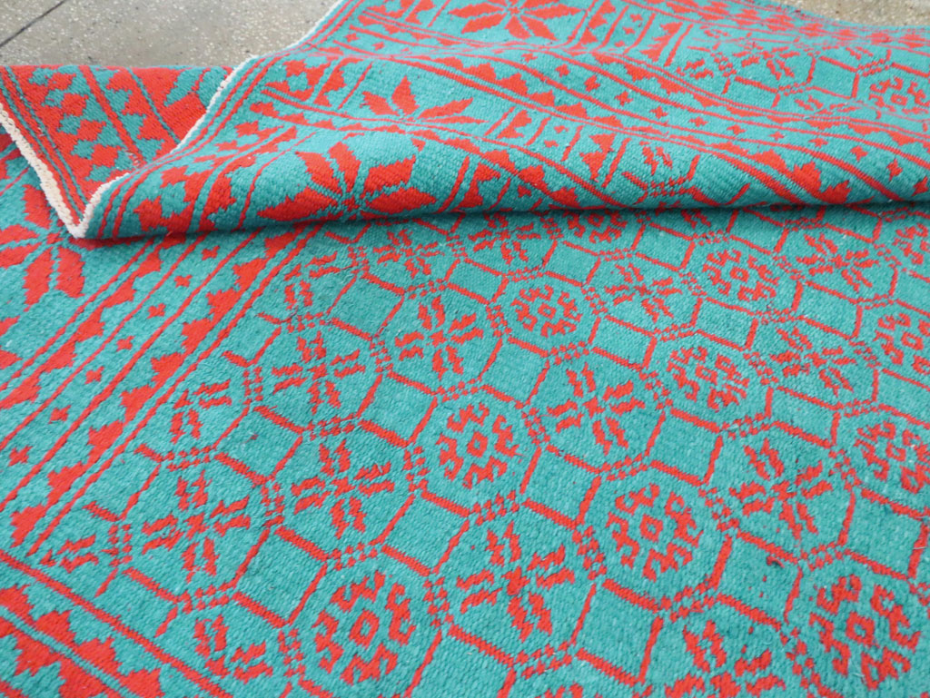 Vintage Persian Flatweave Kilim Room Size Carpet, No.29507 - Staging