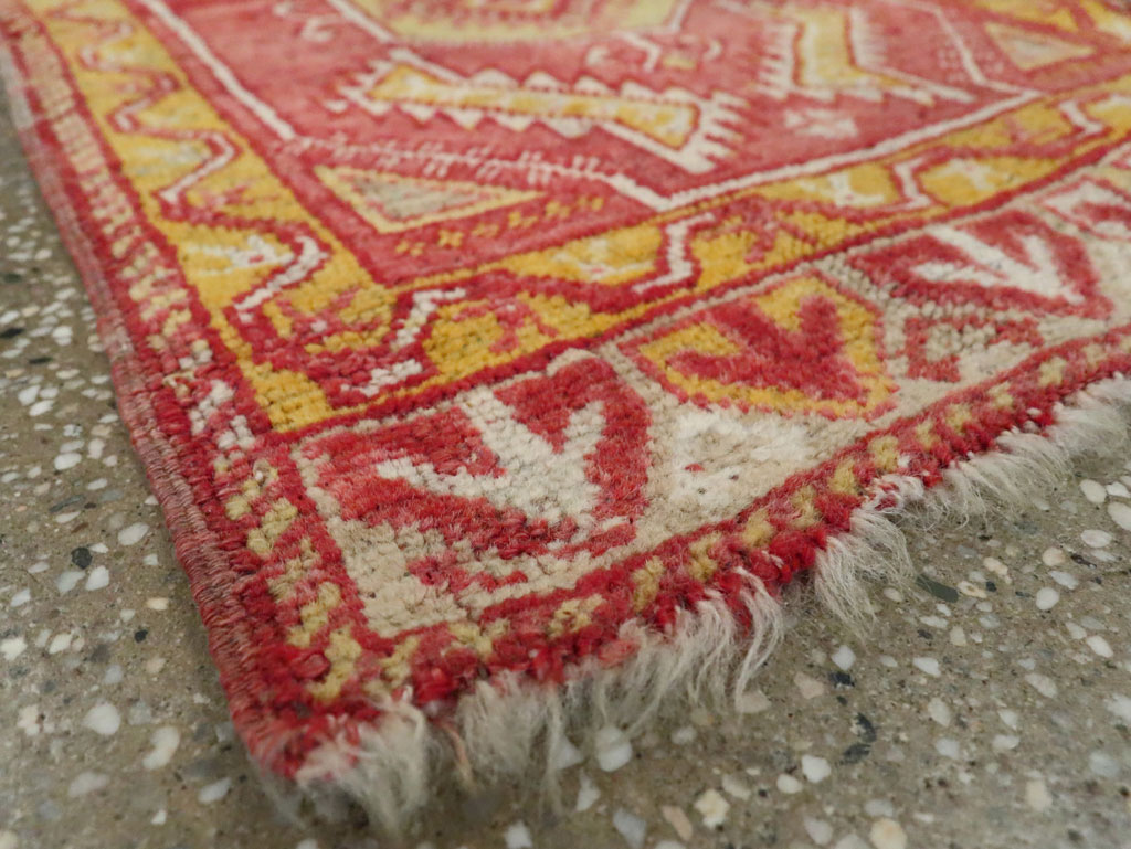Vintage Turkish Anatolian Throw Rug, No.29512 - Staging