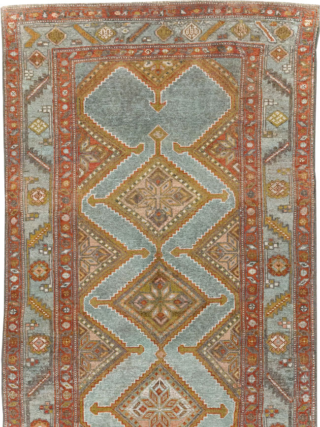 Antique Persian Kurd Runner, No.29513 - Staging