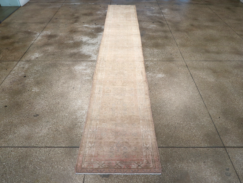 Vintage Persian Malayer Long Runner, No.29514 - Staging