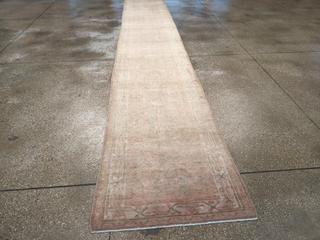 Vintage Persian Malayer Long Runner, No.29514 - Staging