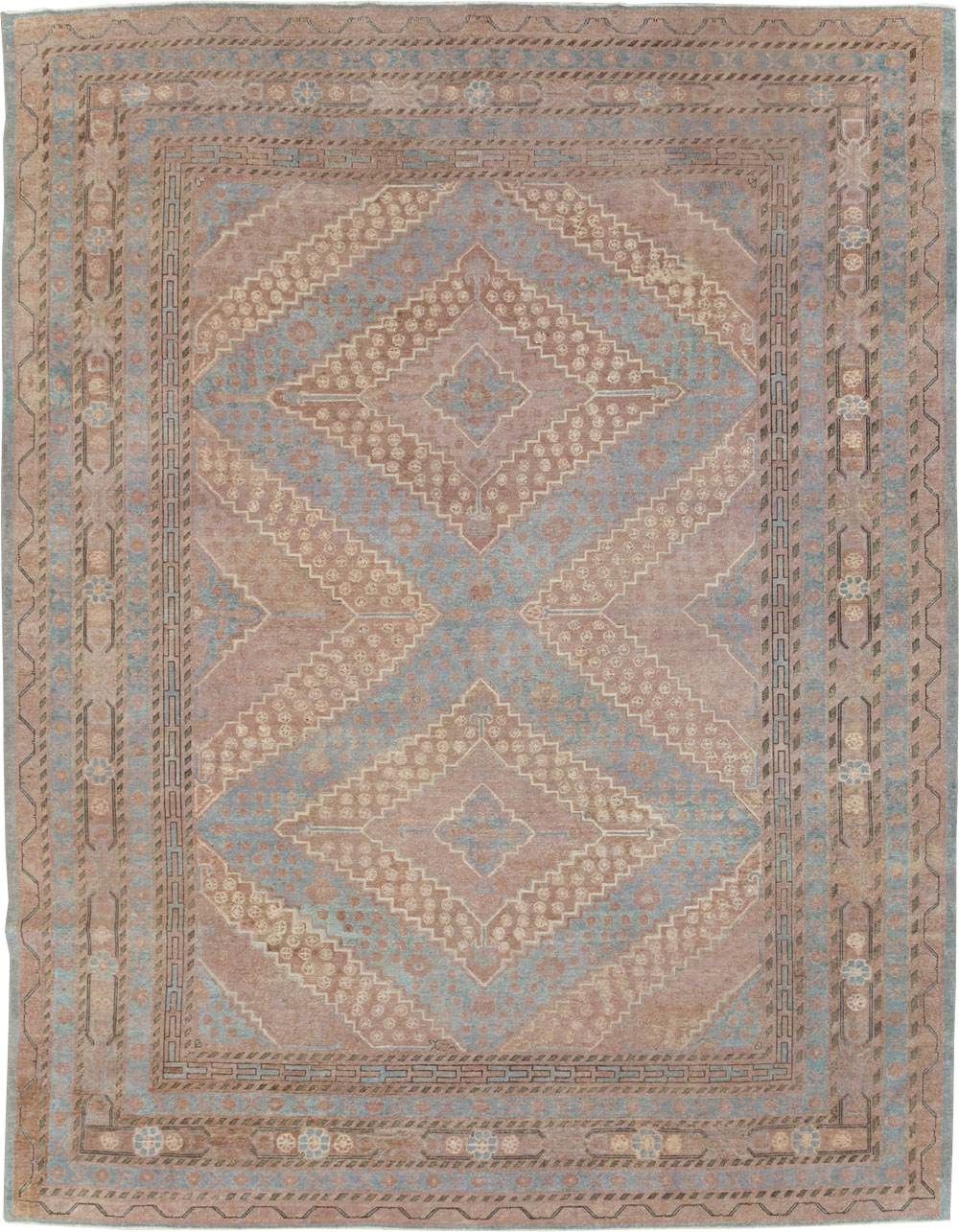 Large Antique Khotan Carpet, No.29518 - Staging
