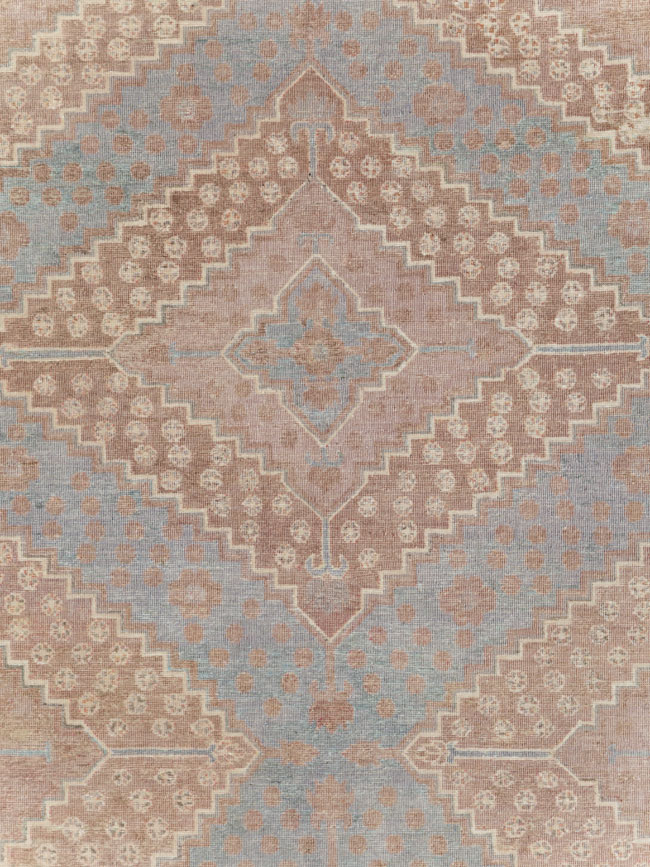 Antique East Turkestan Khotan Room Size Carpet, No.29518 - Staging