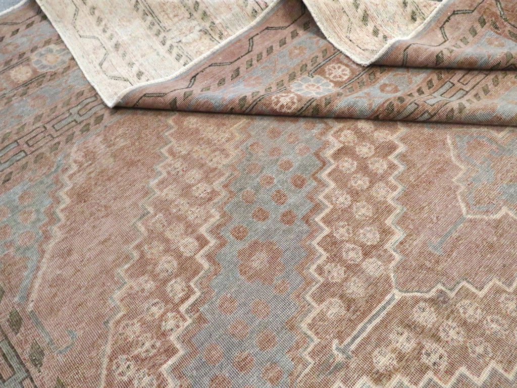 Antique East Turkestan Khotan Room Size Carpet, No.29518 - Staging