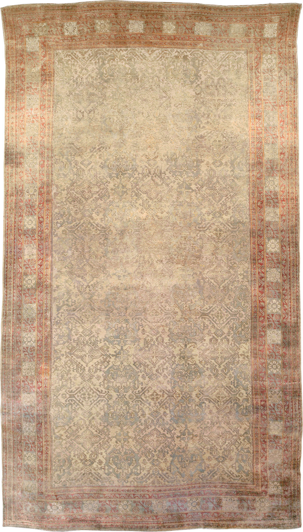 Antique Oversize Oushak Carpet, No.29520 - Staging