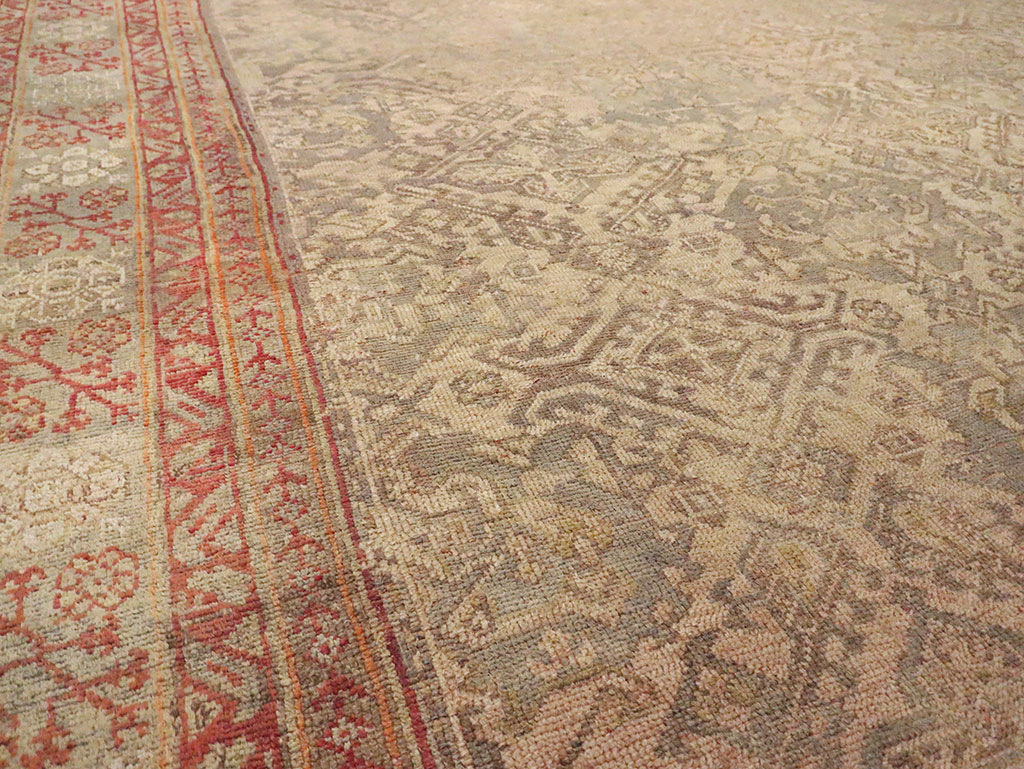 Antique Oversize Oushak Carpet, No.29520 - Staging