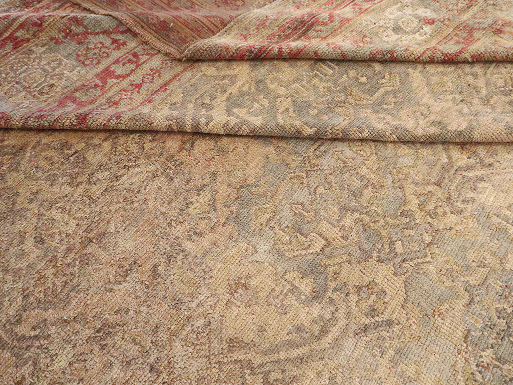 Antique Oversize Oushak Carpet, No.29520 - Staging