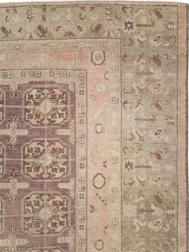 Antique Khotan Square Carpet, No.29521 - Staging
