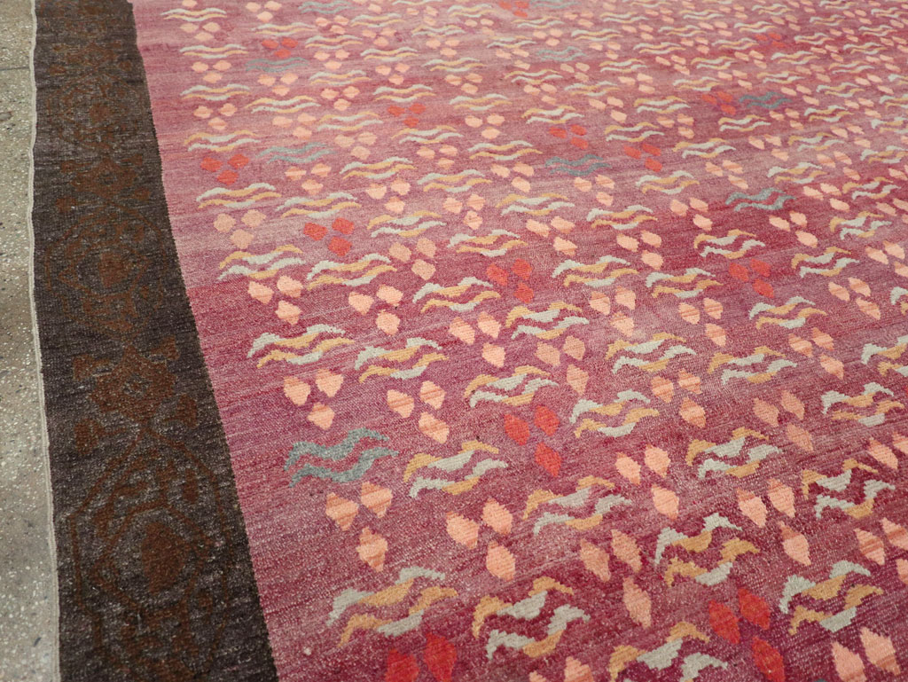 Vintage Turkish Cintamani Design Room Size Carpet, No.29529 - Staging