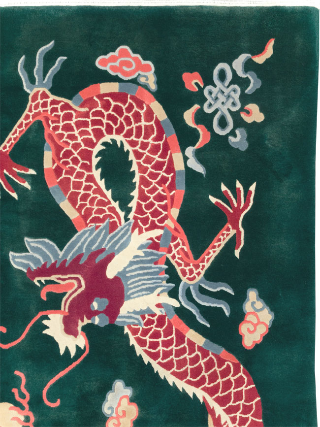 Vintage Chinese Deco Carpet, No.29530 - Staging