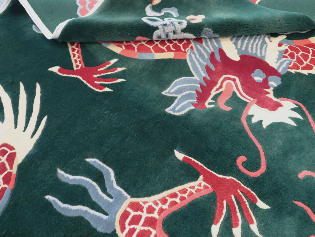 Vintage Chinese Deco Carpet, No.29530 - Staging