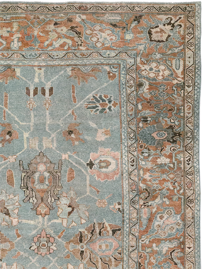 Antique Persian Malayer Room Size Carpet, No.29535 - Staging