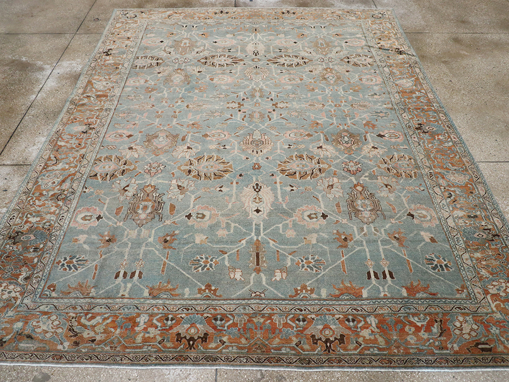 Antique Persian Malayer Room Size Carpet, No.29535 - Staging
