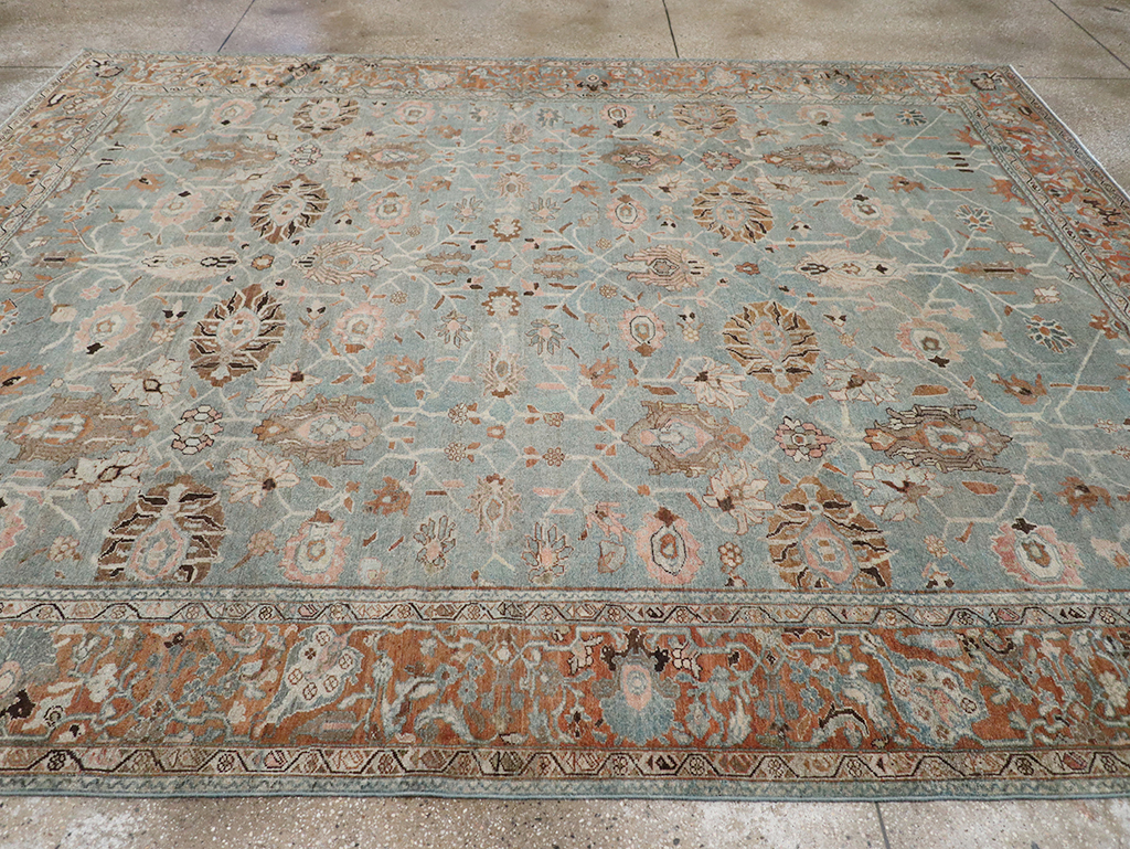 Antique Persian Malayer Room Size Carpet, No.29535 - Staging
