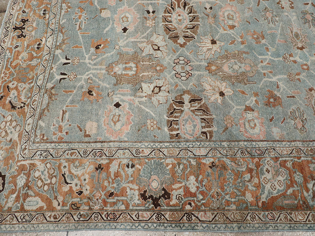 Antique Persian Malayer Room Size Carpet, No.29535 - Staging