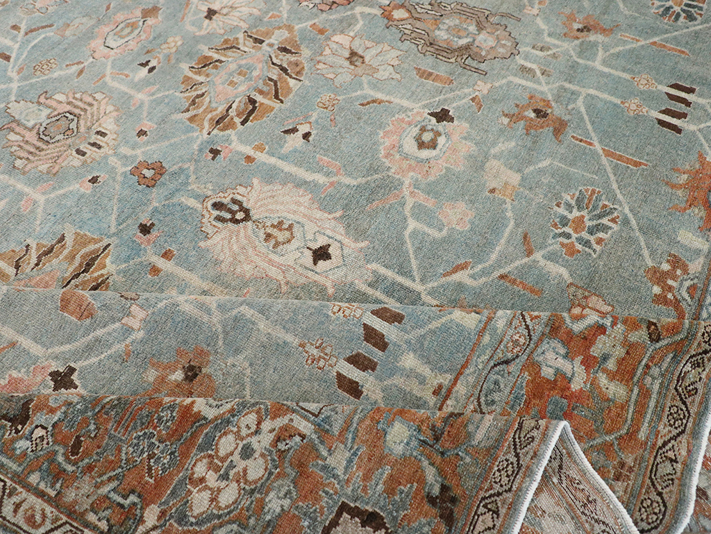 Antique Persian Malayer Room Size Carpet, No.29535 - Staging