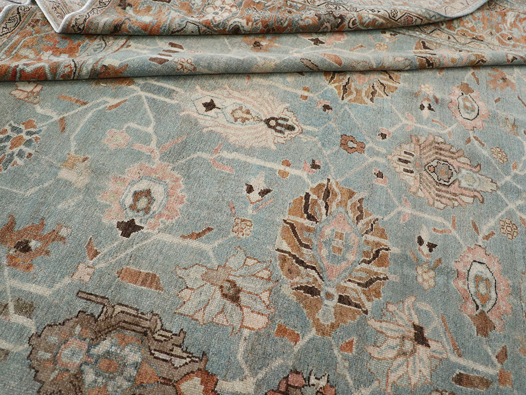 Antique Persian Malayer Room Size Carpet, No.29535 - Staging