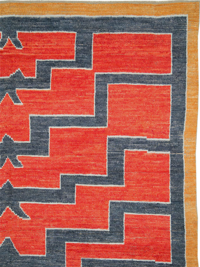 Contemporary Turkish Tulu Room Size Carpet, No.29539 - Staging