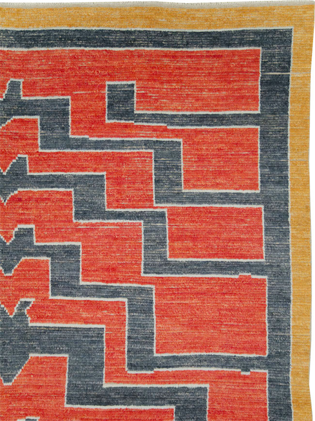 Contemporary Turkish Tulu Room Size Carpet, No.29539 - Staging