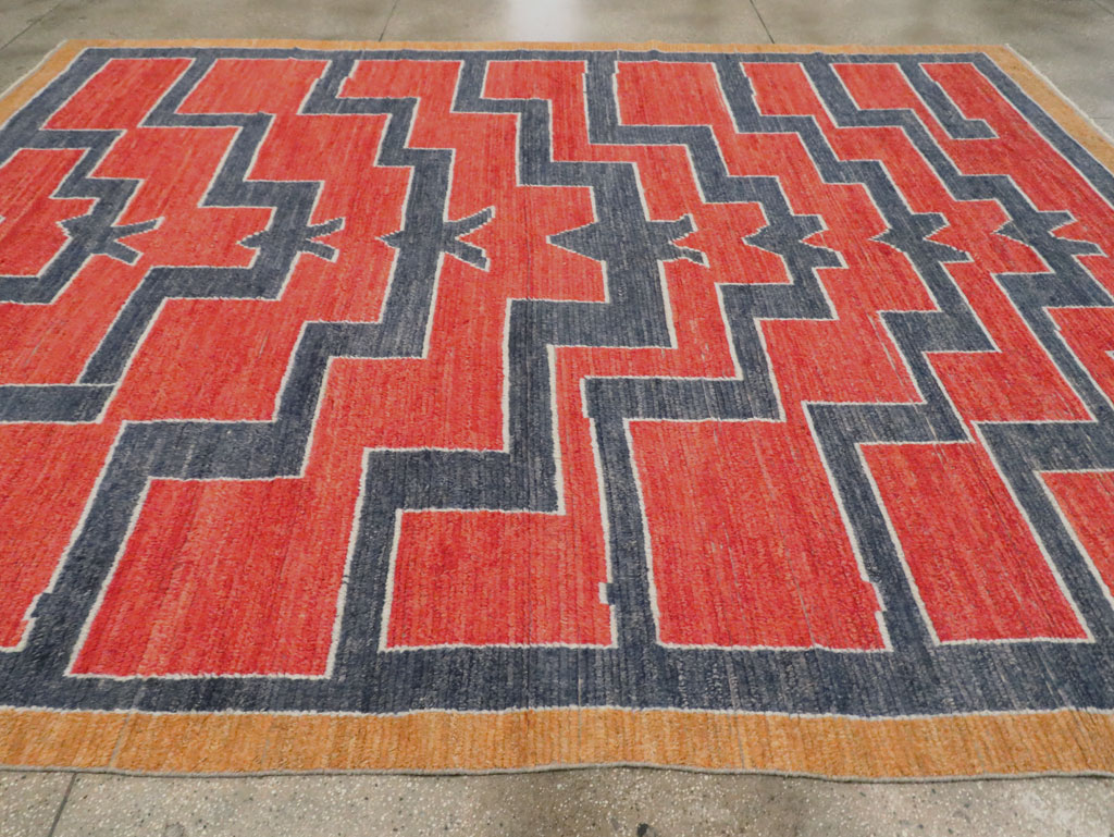 Contemporary Turkish Tulu Room Size Carpet, No.29539 - Staging