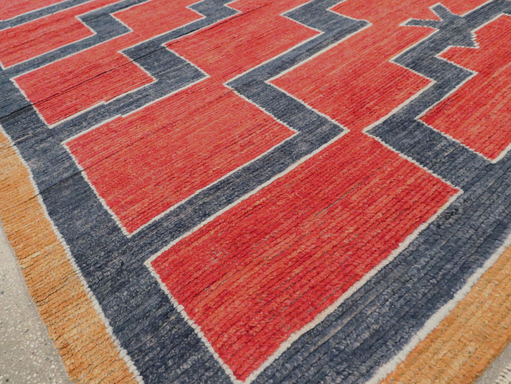 Contemporary Turkish Tulu Room Size Carpet, No.29539 - Staging
