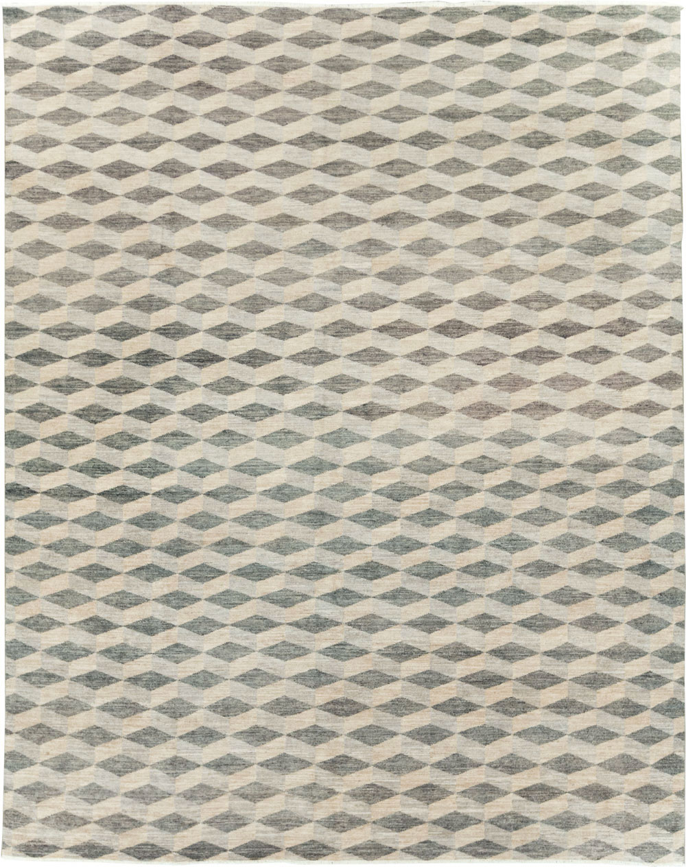 Contemporary Turkish Anatolian Room Size Carpet, No.29541 - Staging